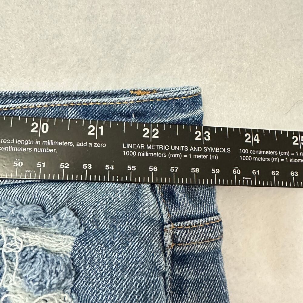 Distressed Blue Denim Women’s Shorts - Picture 6 of 9